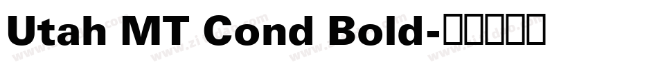 Utah MT Cond Bold字体转换